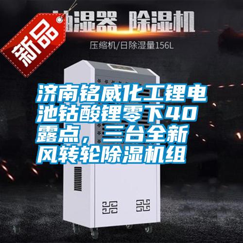 濟(jì)南銘威化工鋰電池鈷酸鋰零下40℃露點(diǎn)，三臺(tái)全新風(fēng)轉(zhuǎn)輪除濕機(jī)組