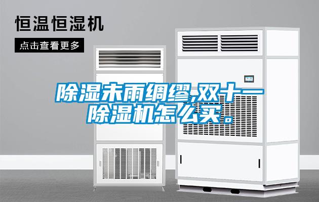 除濕未雨綢繆,雙十一除濕機怎么買。