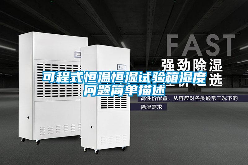 可程式恒溫恒濕試驗(yàn)箱濕度問題簡(jiǎn)單描述