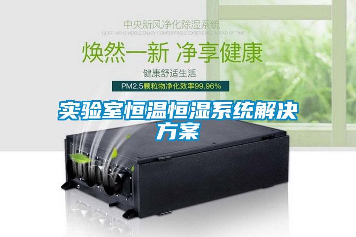 實驗室恒溫恒濕系統(tǒng)解決方案
