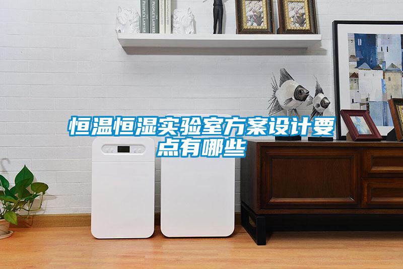 恒溫恒濕實驗室方案設(shè)計要點有哪些