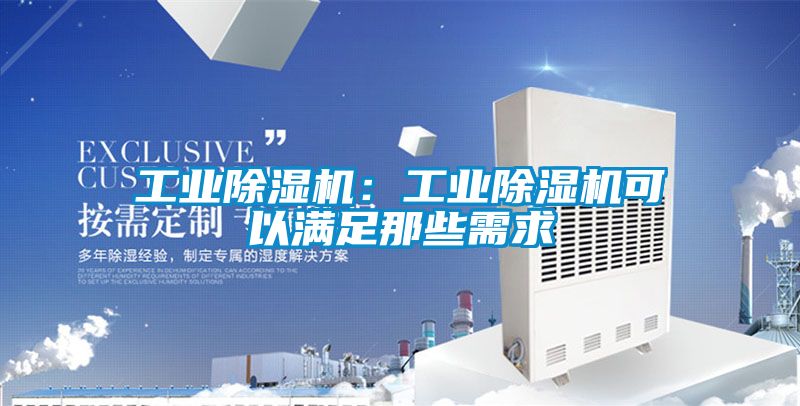 工業(yè)除濕機：工業(yè)除濕機可以滿足那些需求