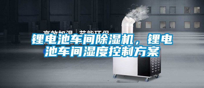 鋰電池車間除濕機，鋰電池車間濕度控制方案