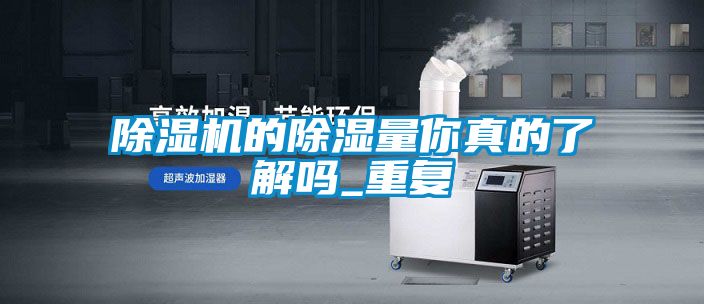 除濕機的除濕量你真的了解嗎_重復(fù)